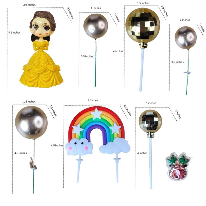 Princess Cake Topper Set