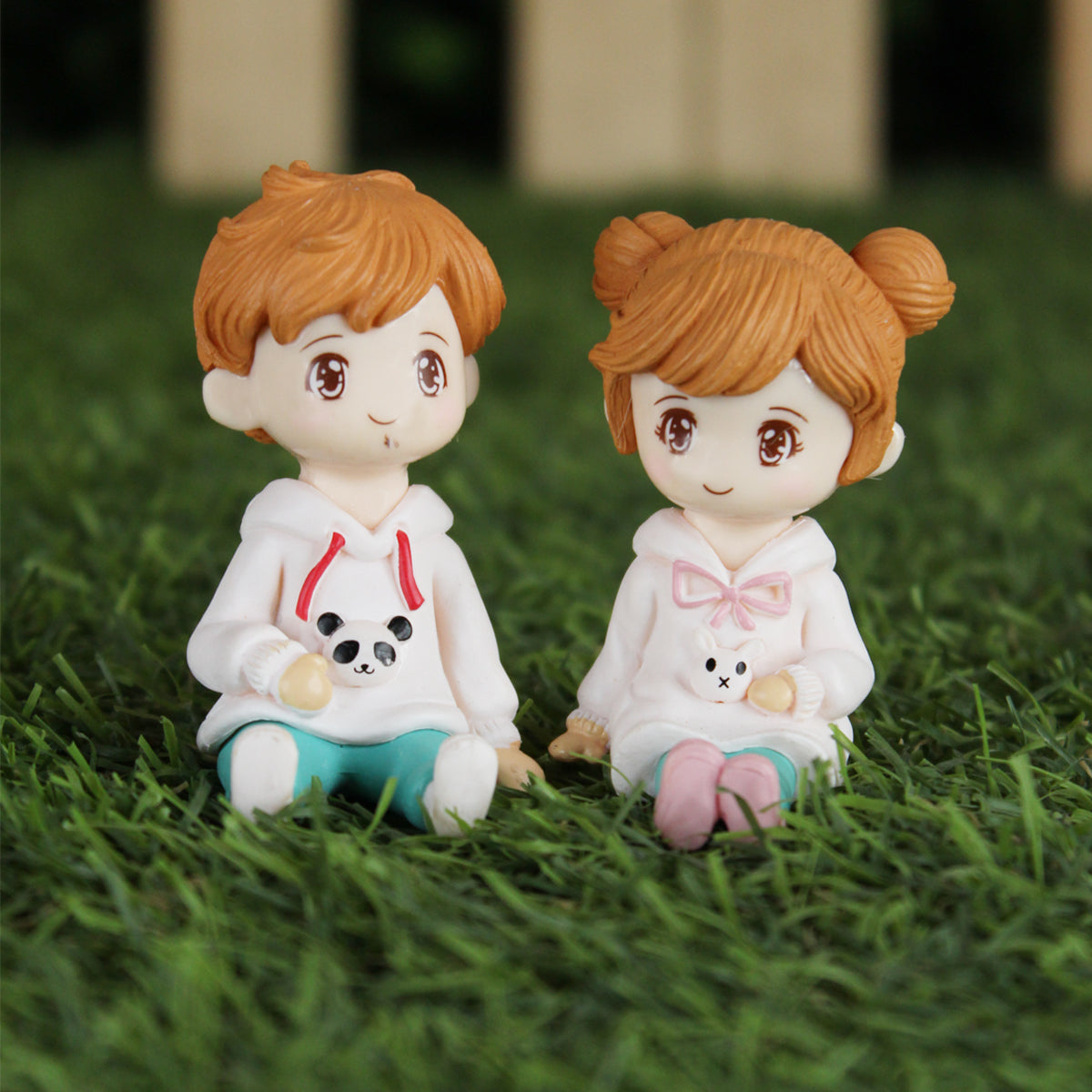 Orange Hair Kids Miniature (White)