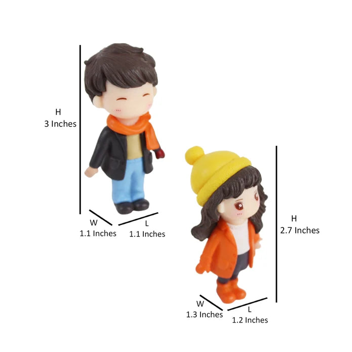 Winter Honeymoon Couple Miniature