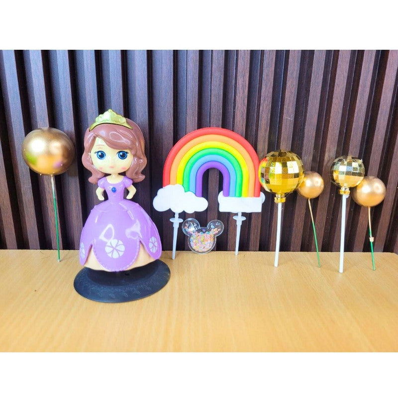Princess Cake Topper - Purple Dress