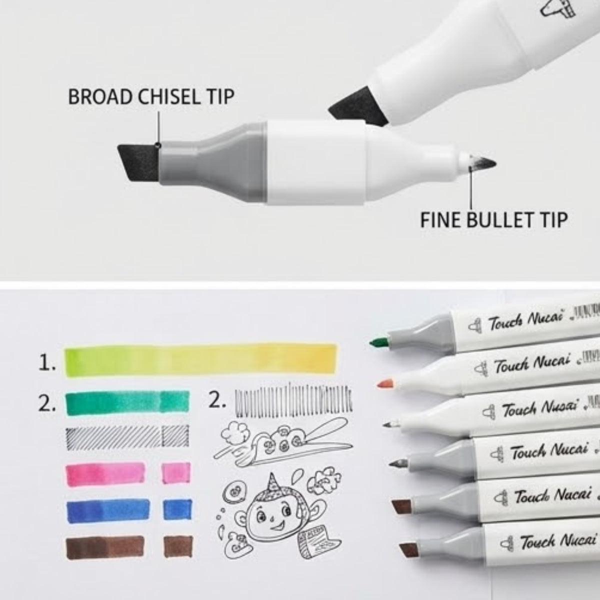 Dual Tip Sketch Marker Set