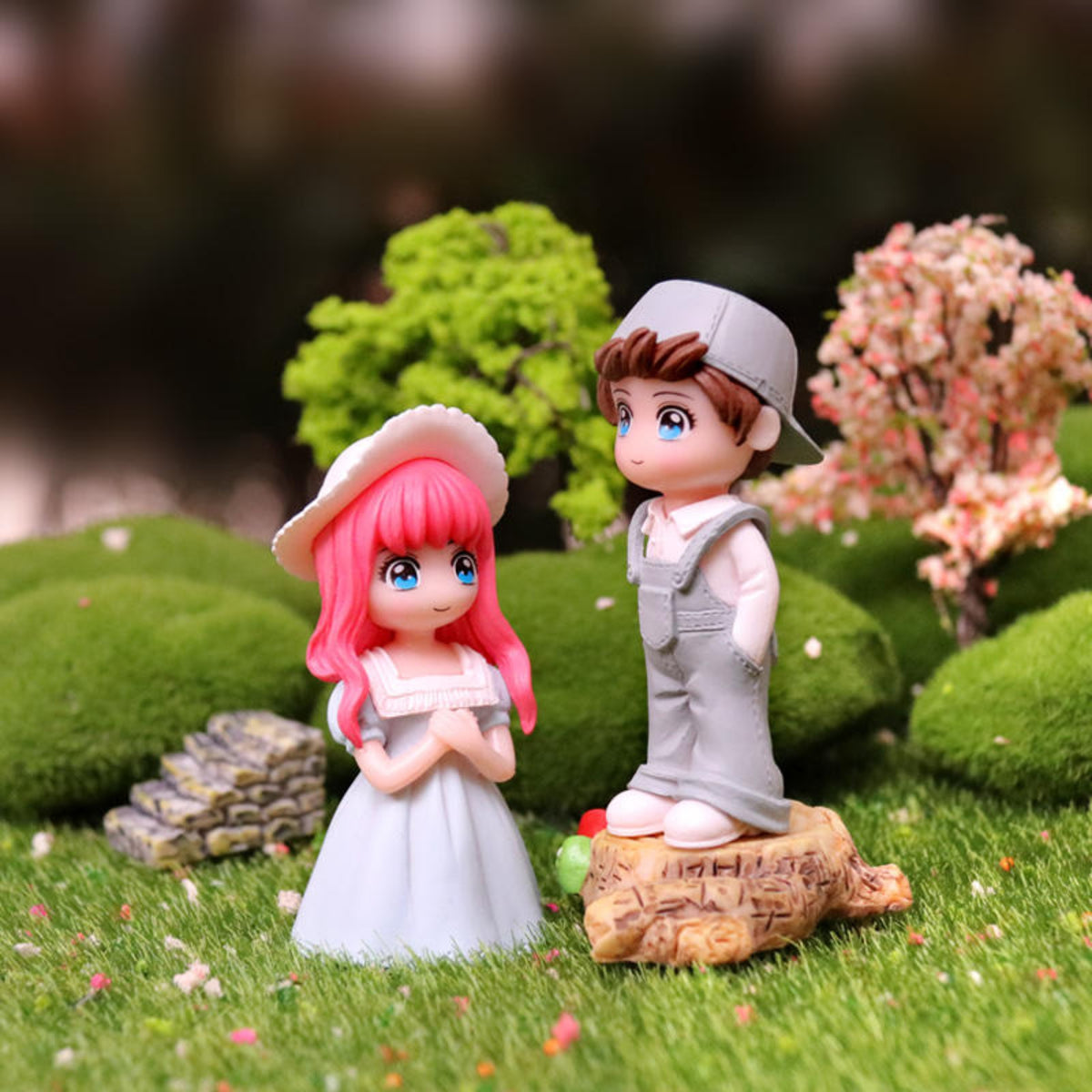 Dungaree Boy Couple Miniature