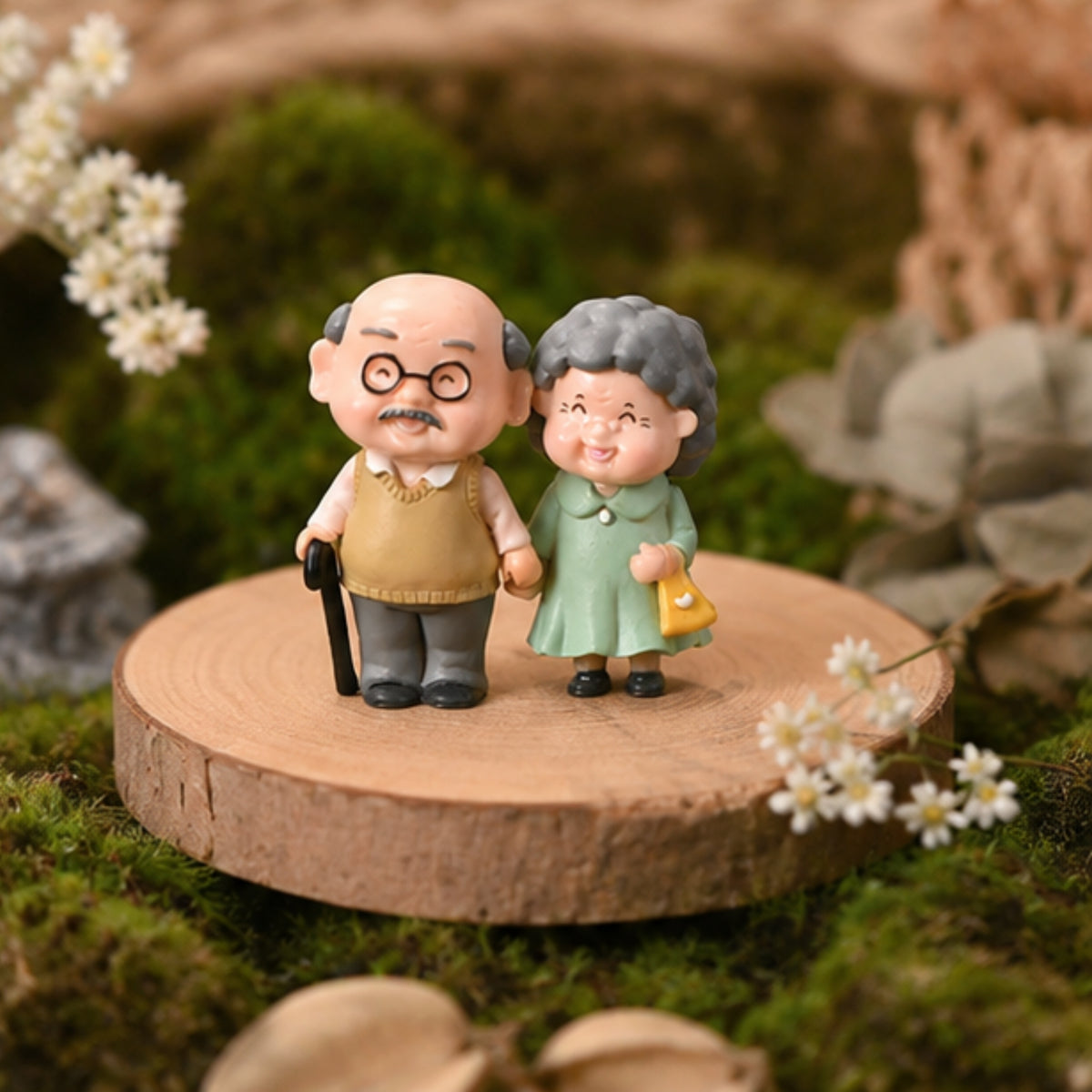Cute Old Grandparents Miniature