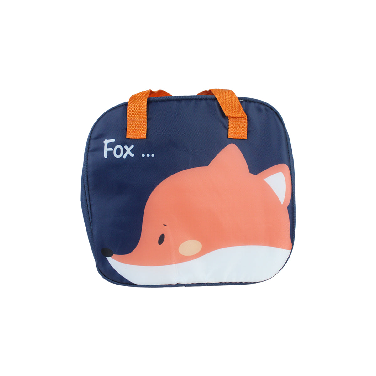 Insulated Tiffin Bag - Dark Blue & Peach