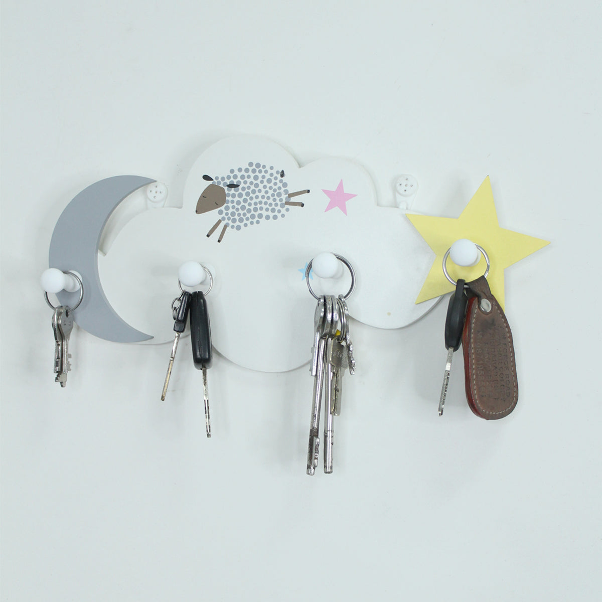 Wooden Cloud Hook Hanger - Design 2