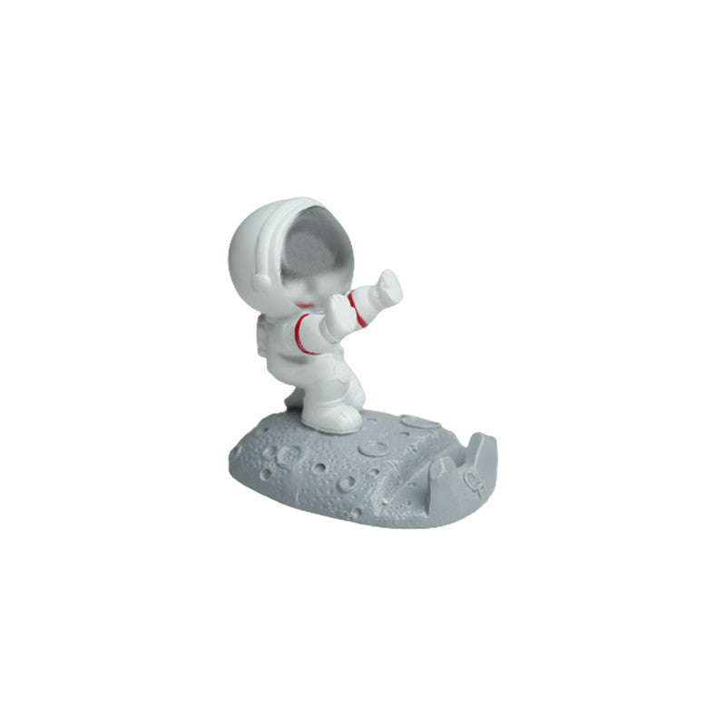 Astronaut Phone Stand - Silver