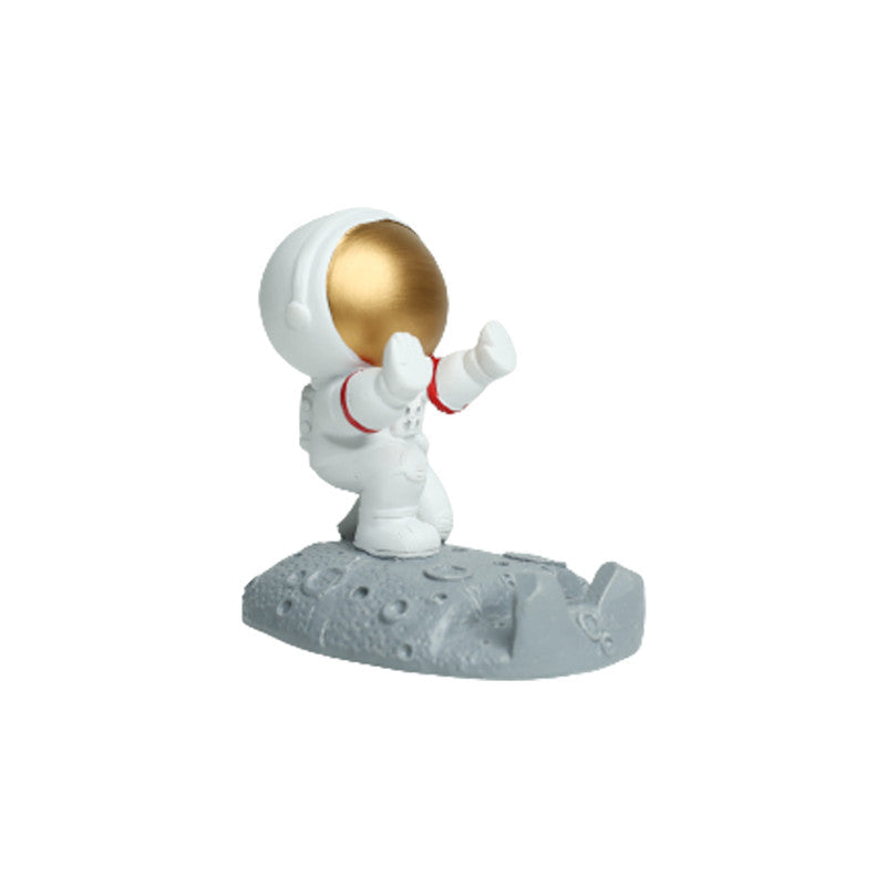 Astronaut Phone Stand - Golden