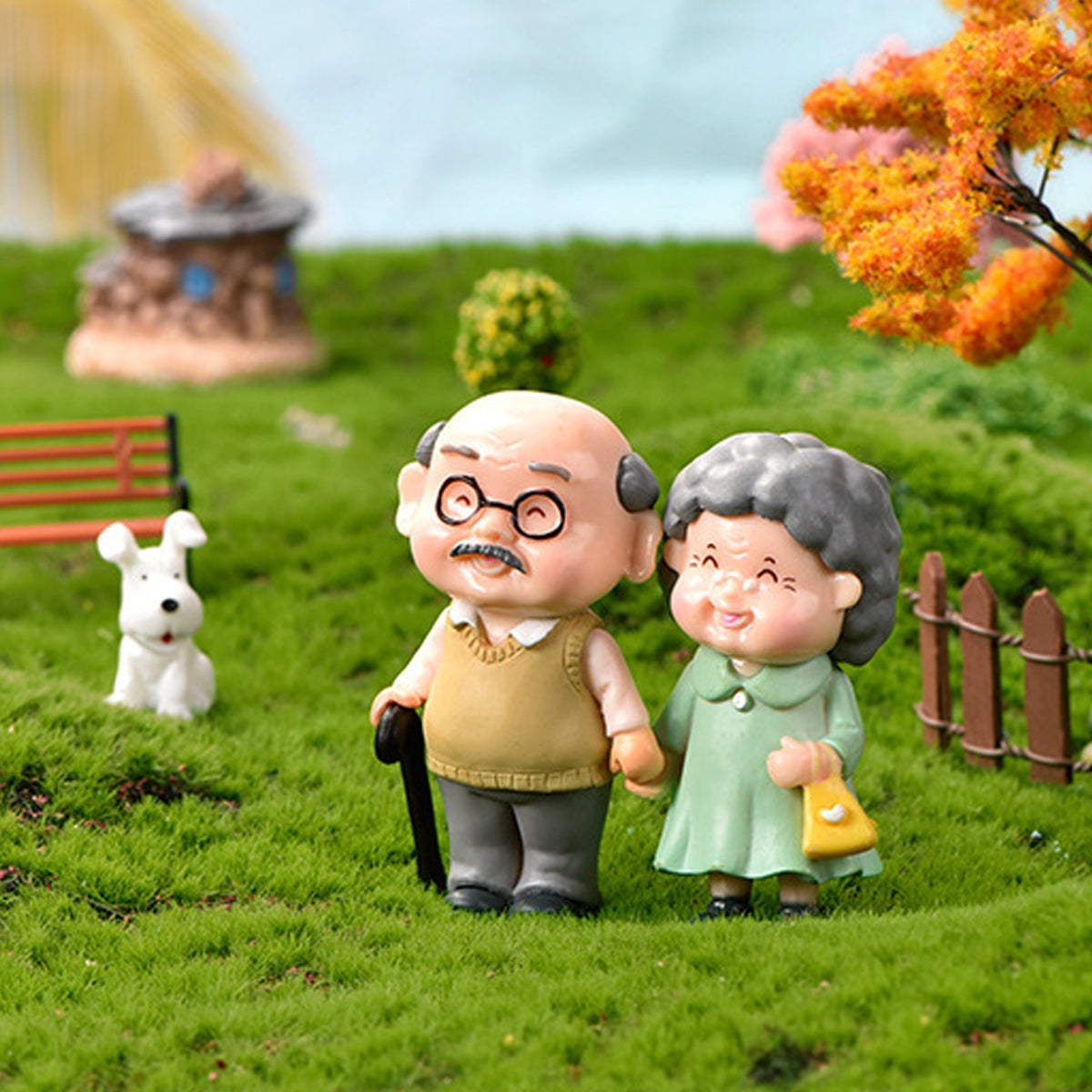 Cute Old Grandparents Miniature