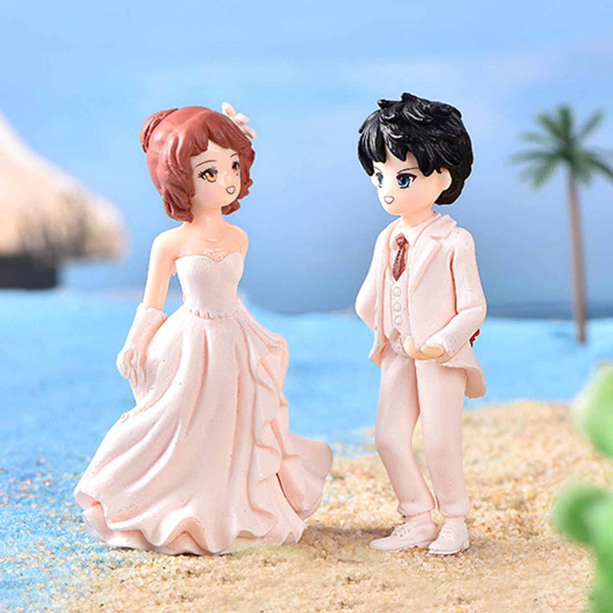 Romantic Couple Miniature (Peach & Pink)