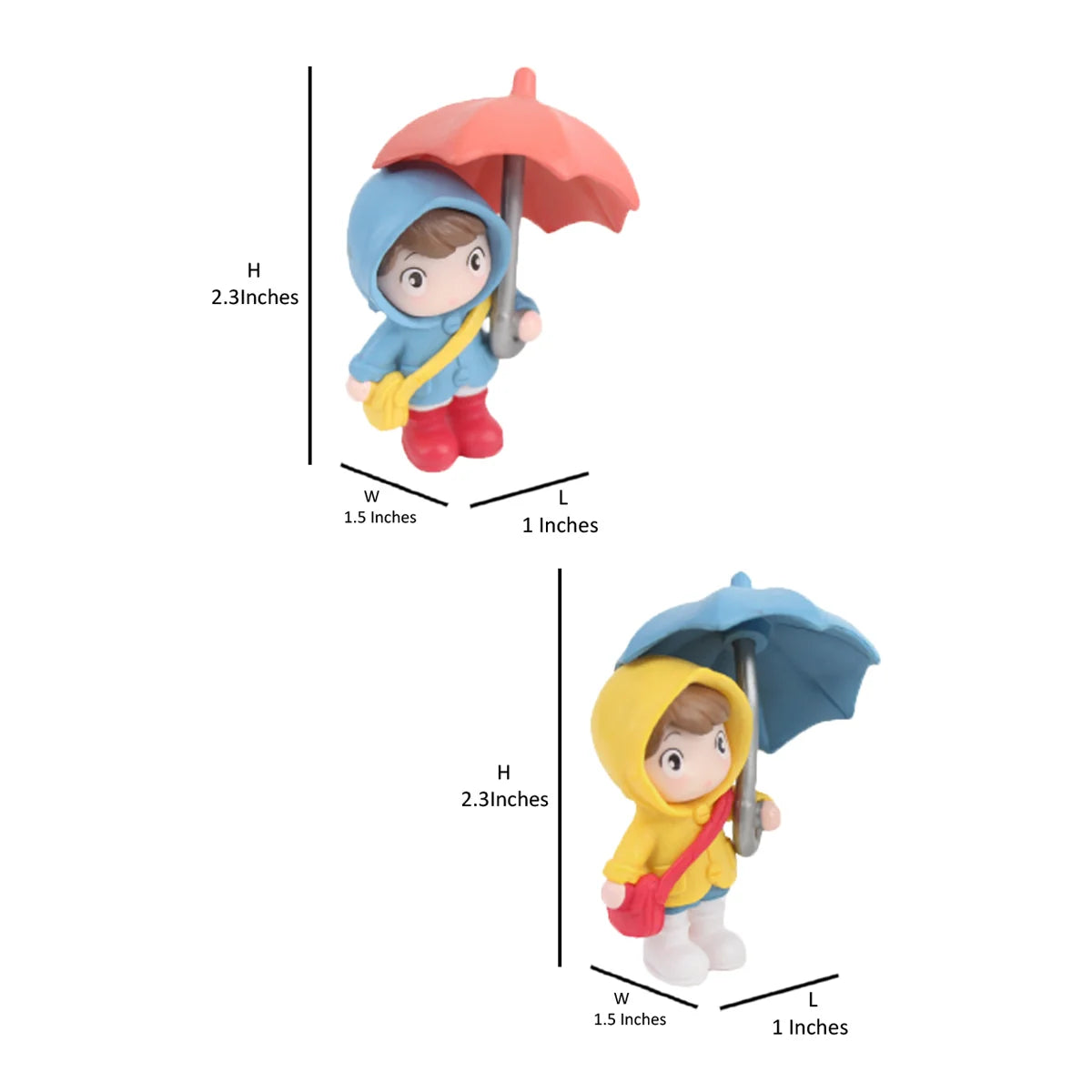 Umbrella Couple Miniature