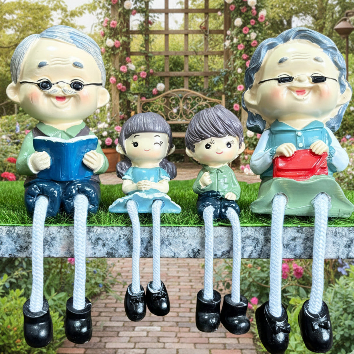 4-Piece Grandparents & Grandkids Shelf Sitter