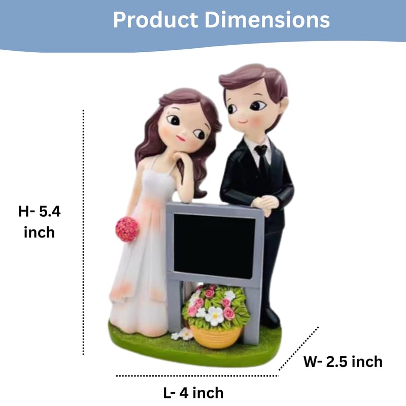 Wedding Couple Figurine - Blackboard Edition