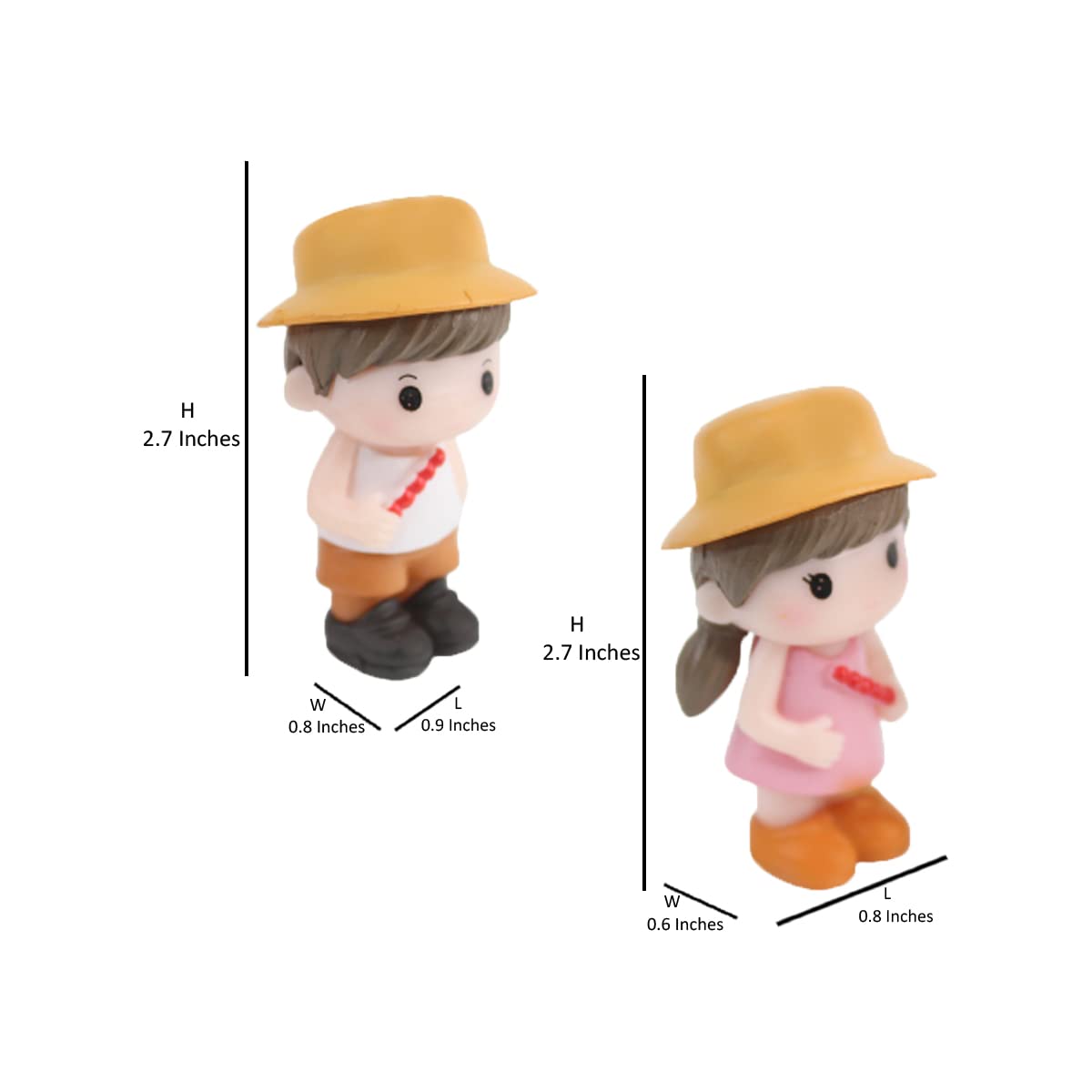 Hat Couple Miniature (Beige)