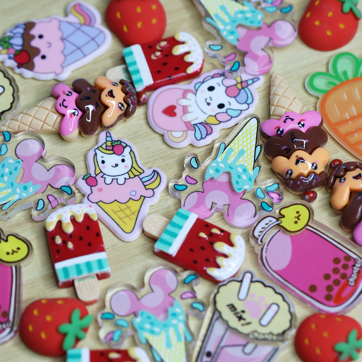 3D Sticker Combo Set - Food Combo