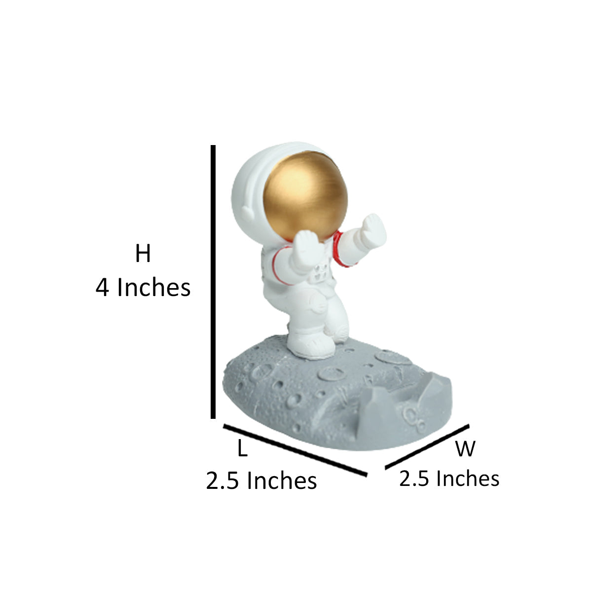 Astronaut Phone Stand - Golden