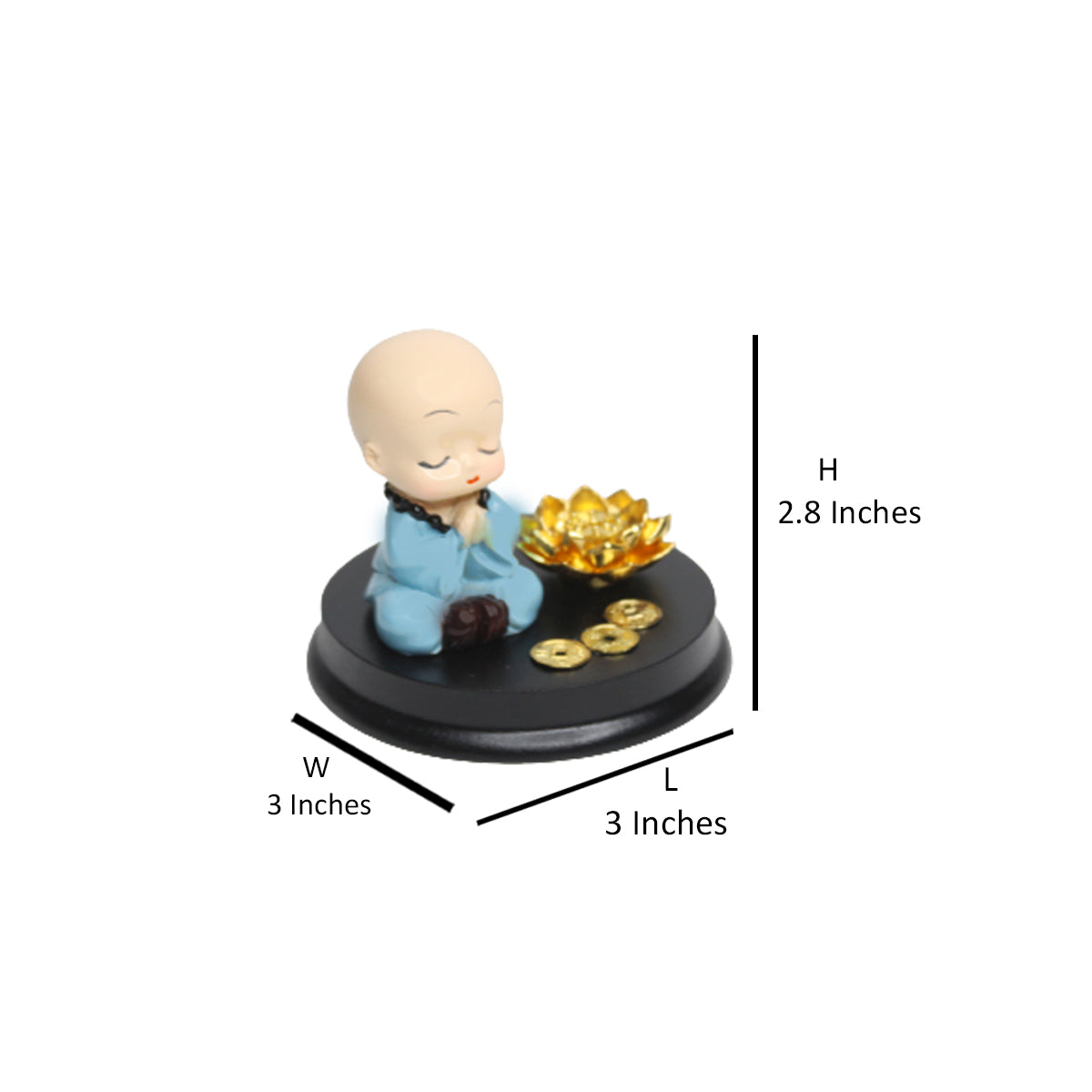 Monk with Namaste Incense Stick Stand