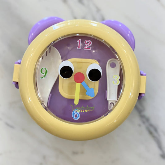 Round Clock Tiffin Box - Yellow