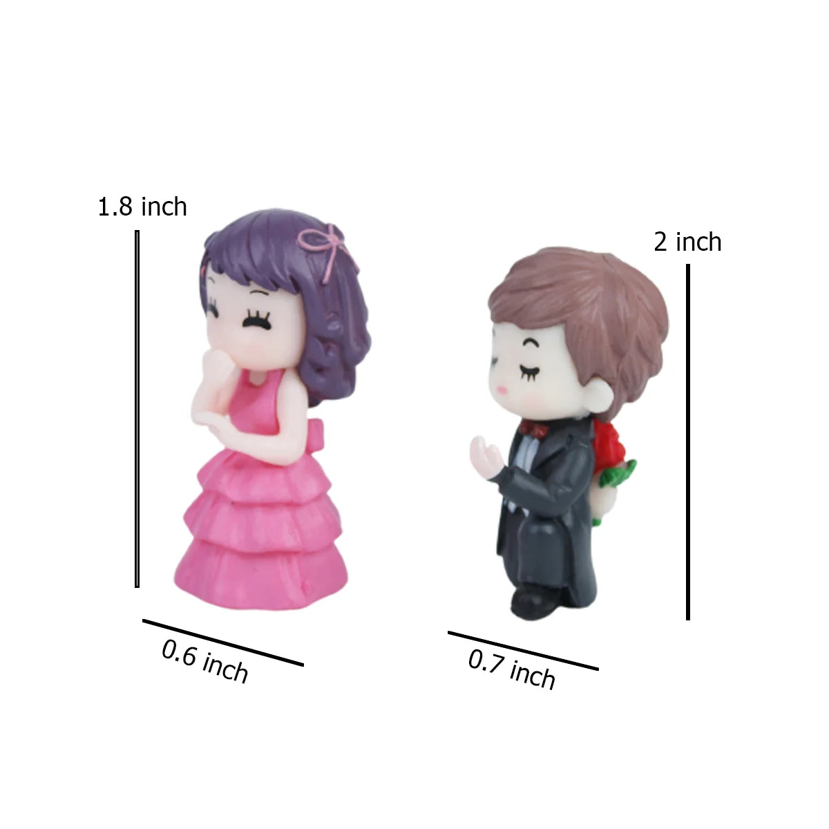 Small Proposing Couple Miniature
