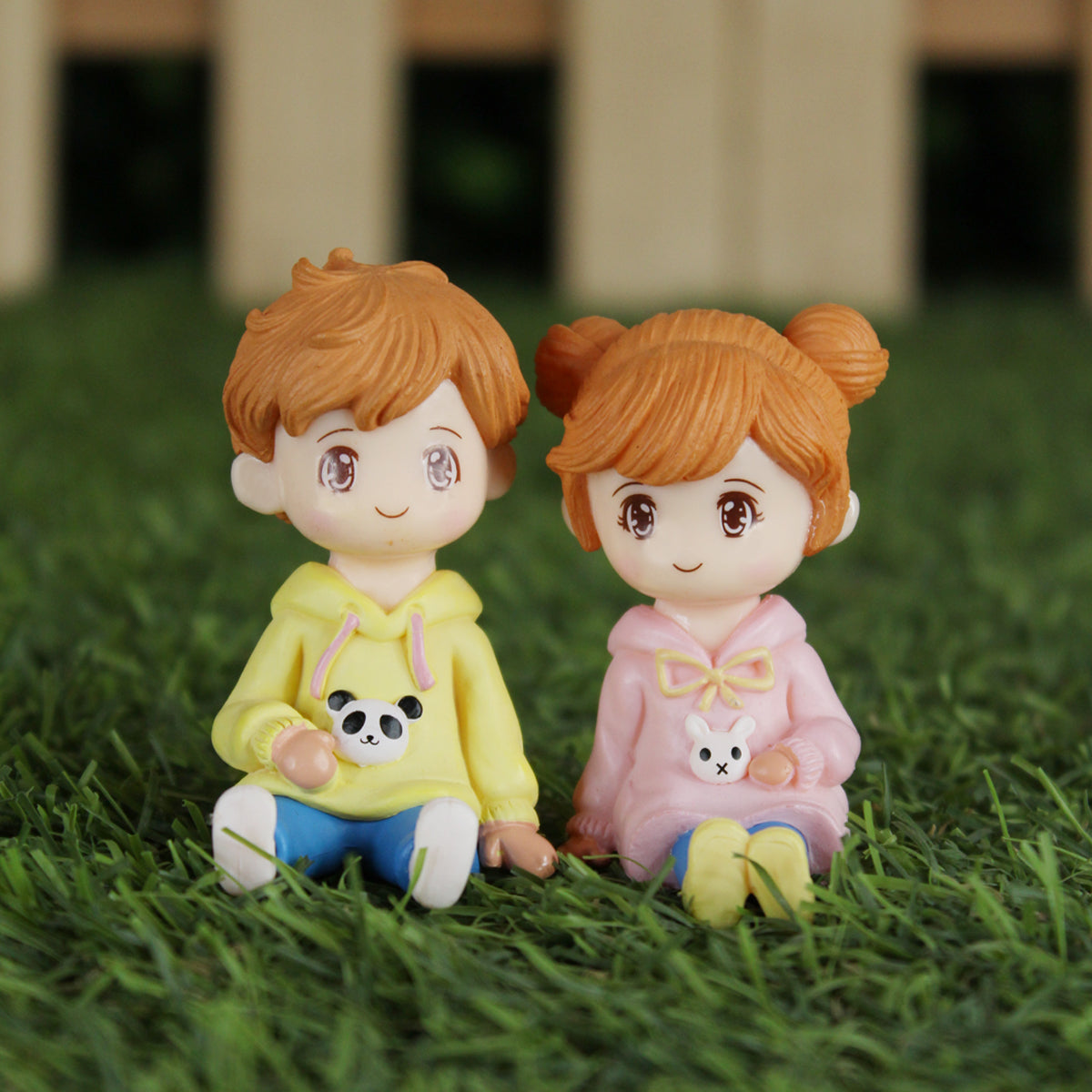 Orange Hair Kids Miniature (Yellow & Pink)
