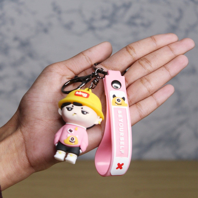 Be Yourself Keychain - Pink