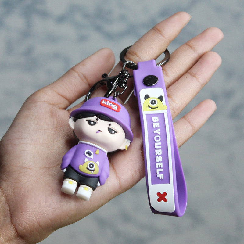 Be Yourself Keychain - Purple