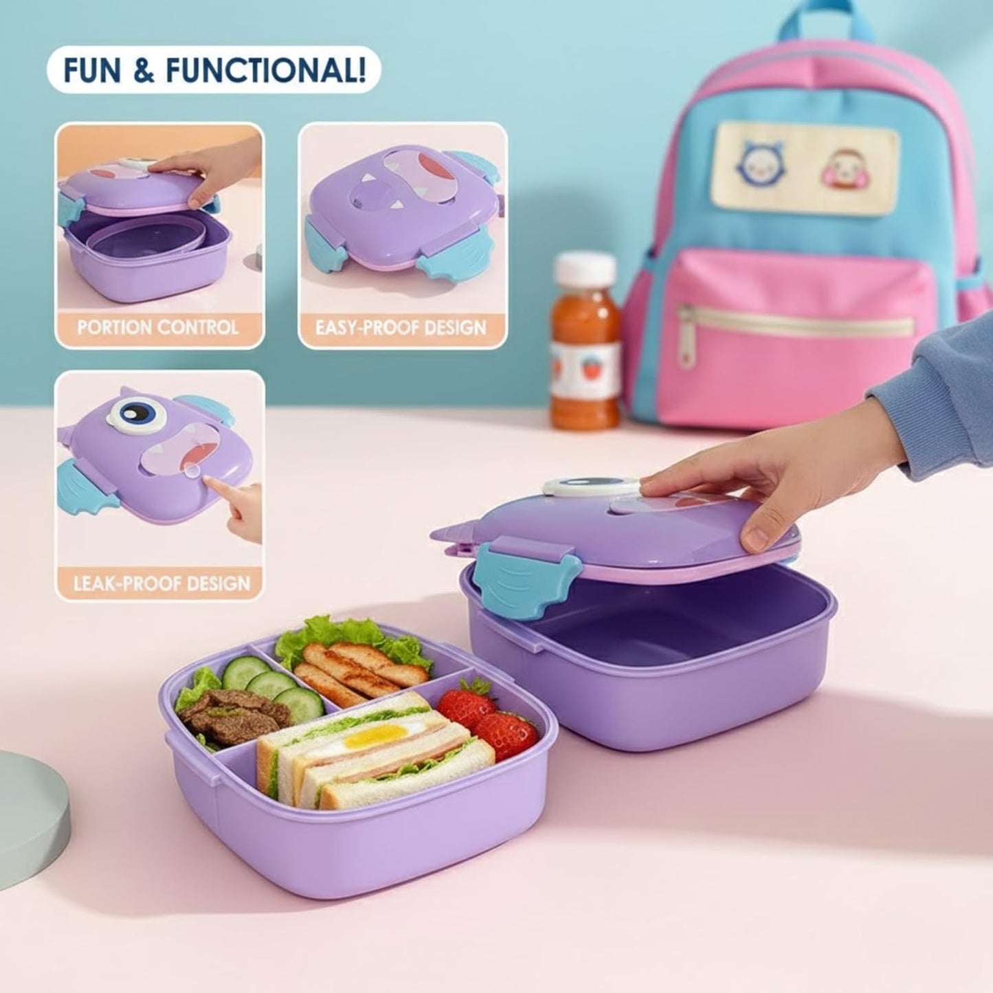 Monster Shape Lunch Box