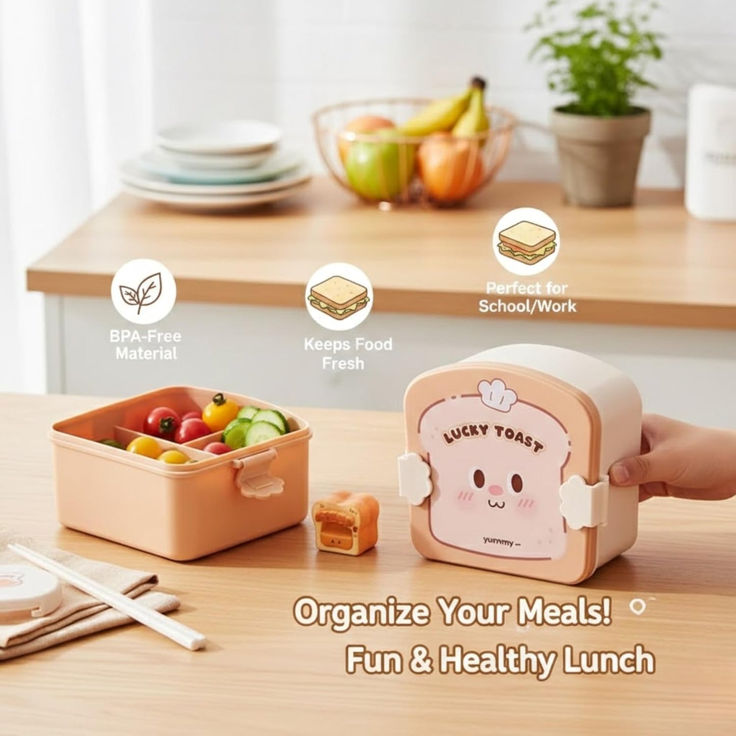 Plastic Lunch Box 1350ml