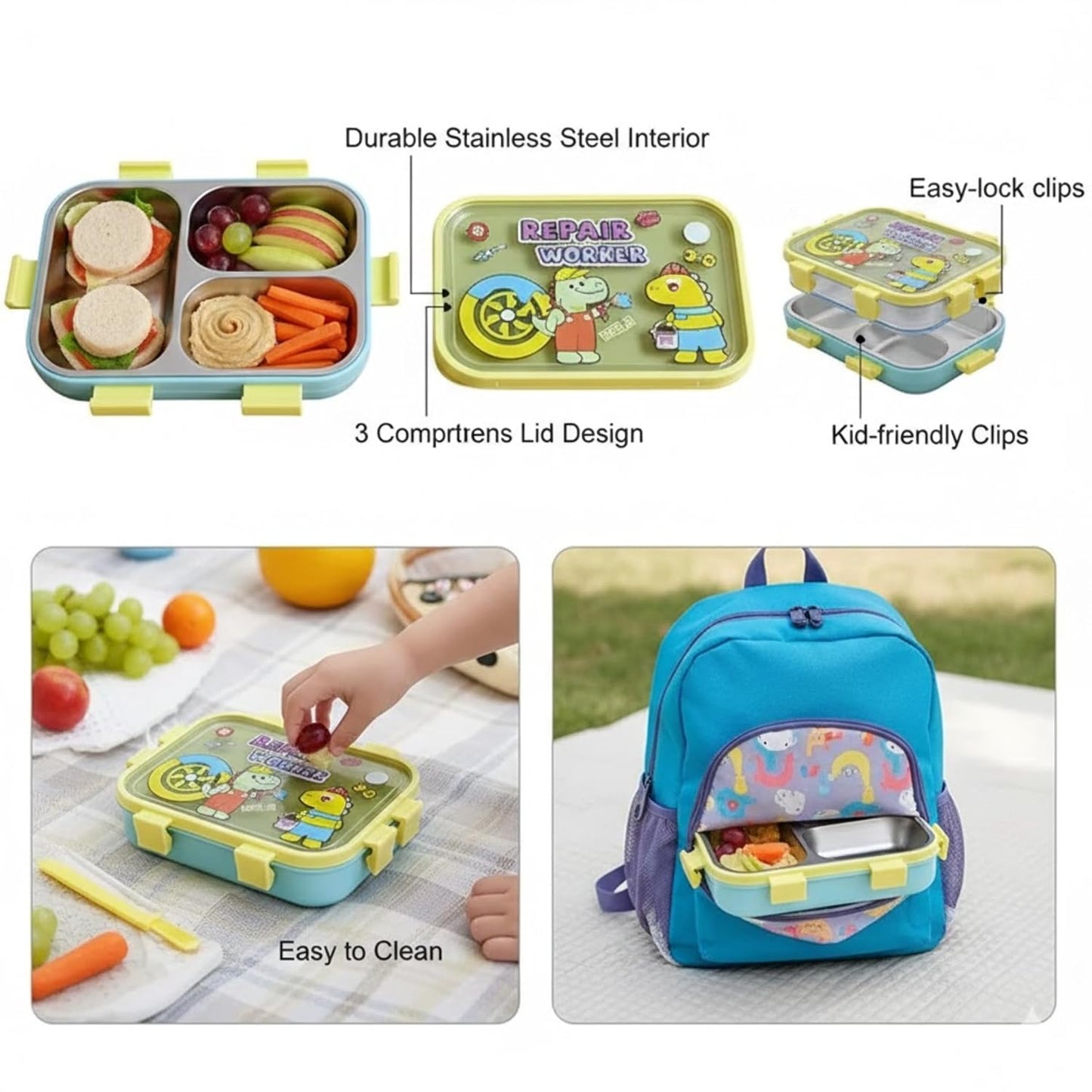 Cartoon Bento Lunch Box