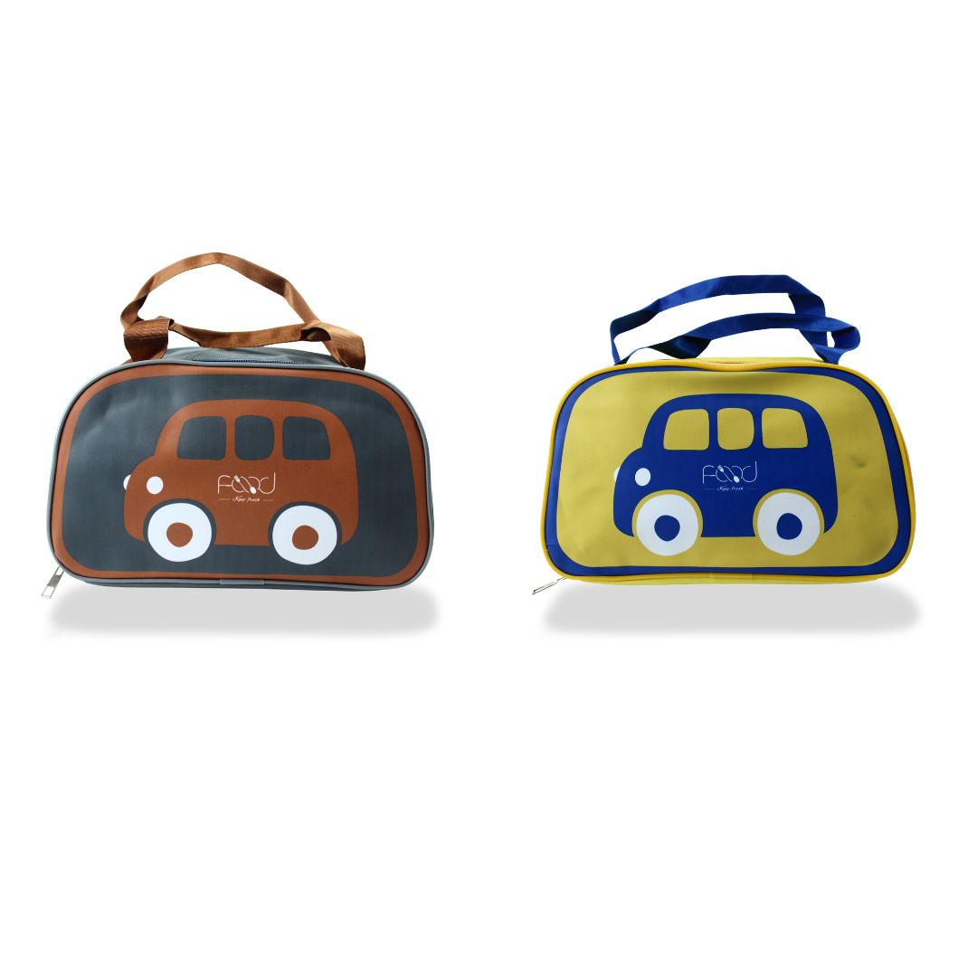 Cute Car Kids Lunch Bags Set of 2