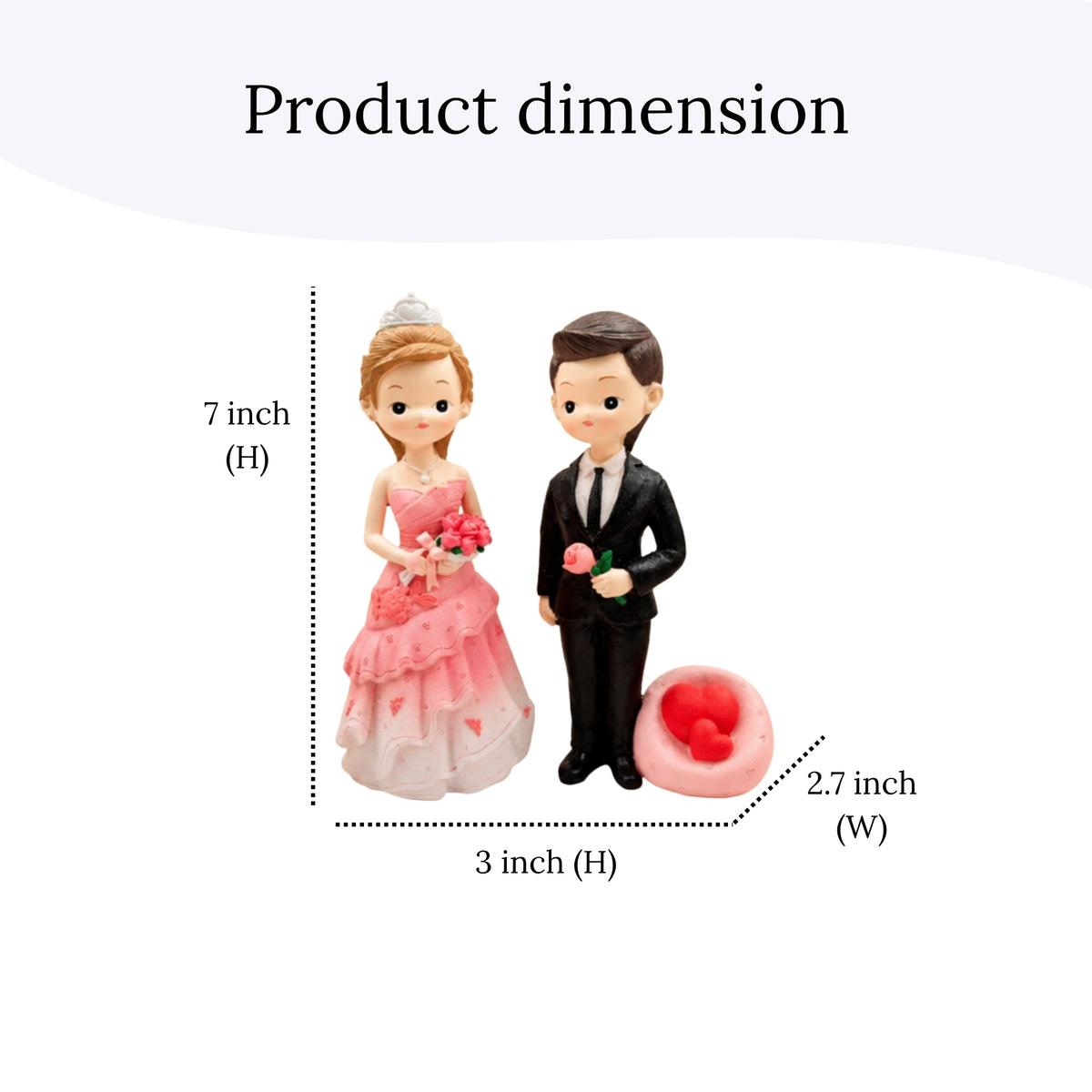 Romantic Marriage Couple Figurine Set