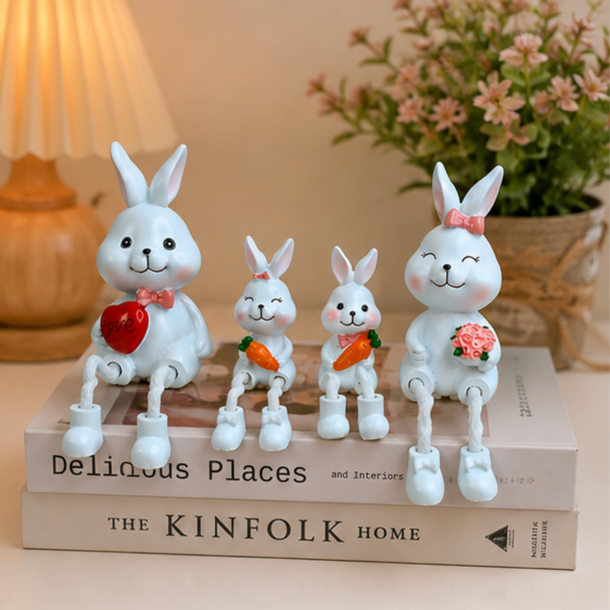 Bunny Family Hanging Dolls (Set of 4)