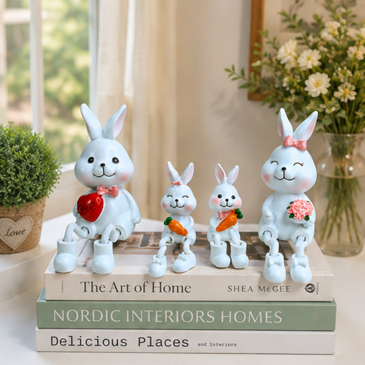 Bunny Family Hanging Dolls (Set of 4)