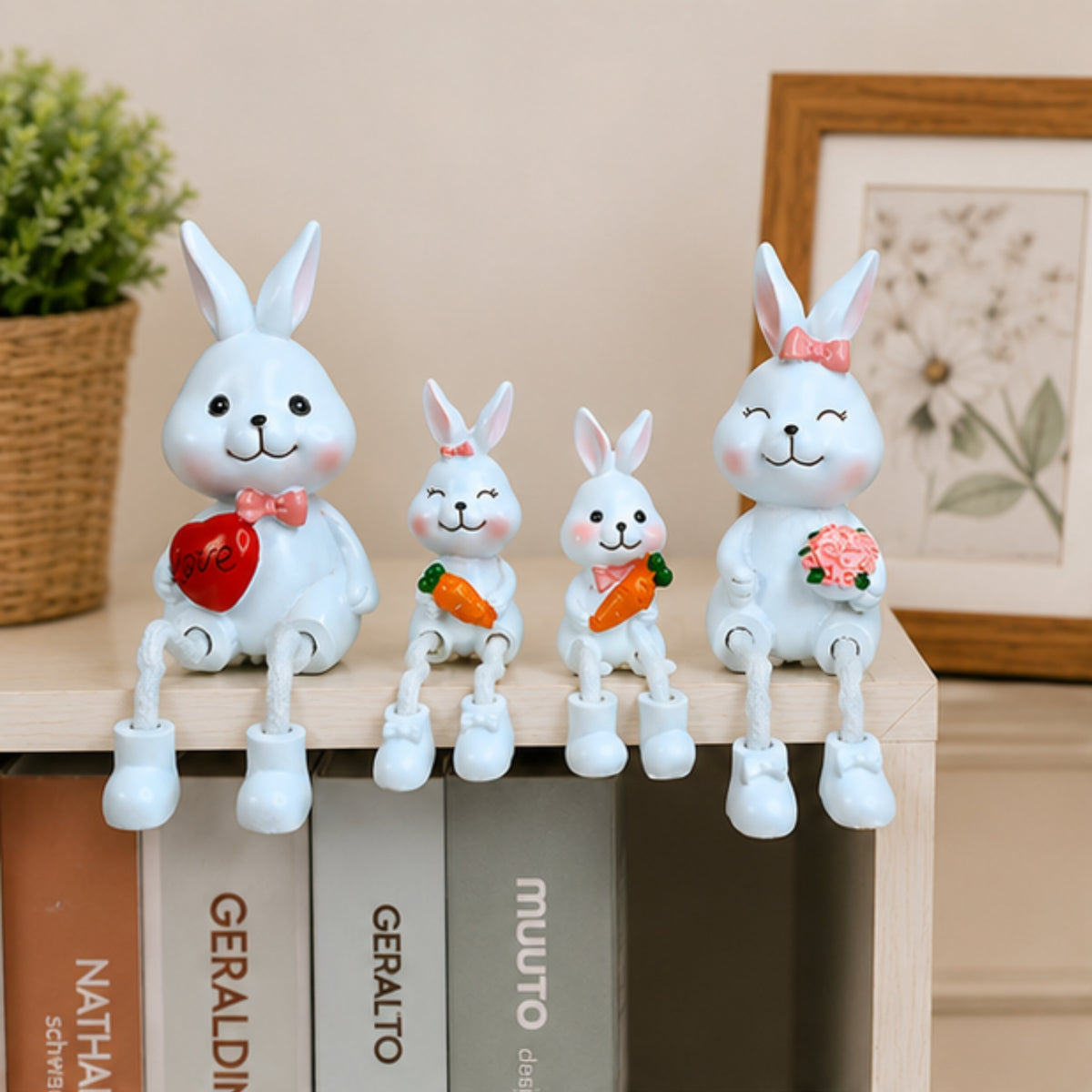 Bunny Family Hanging Dolls (Set of 4)