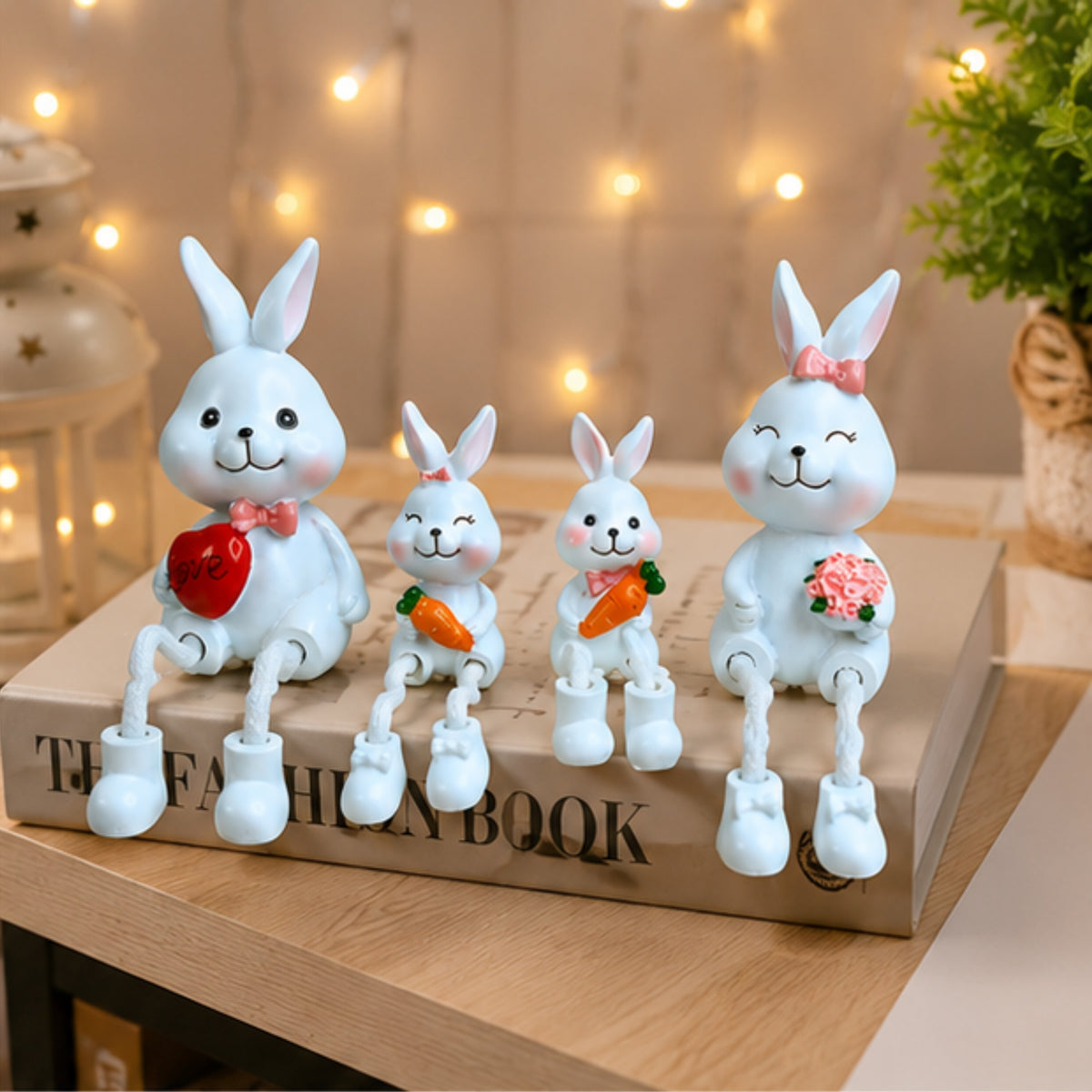 Bunny Family Hanging Dolls (Set of 4)