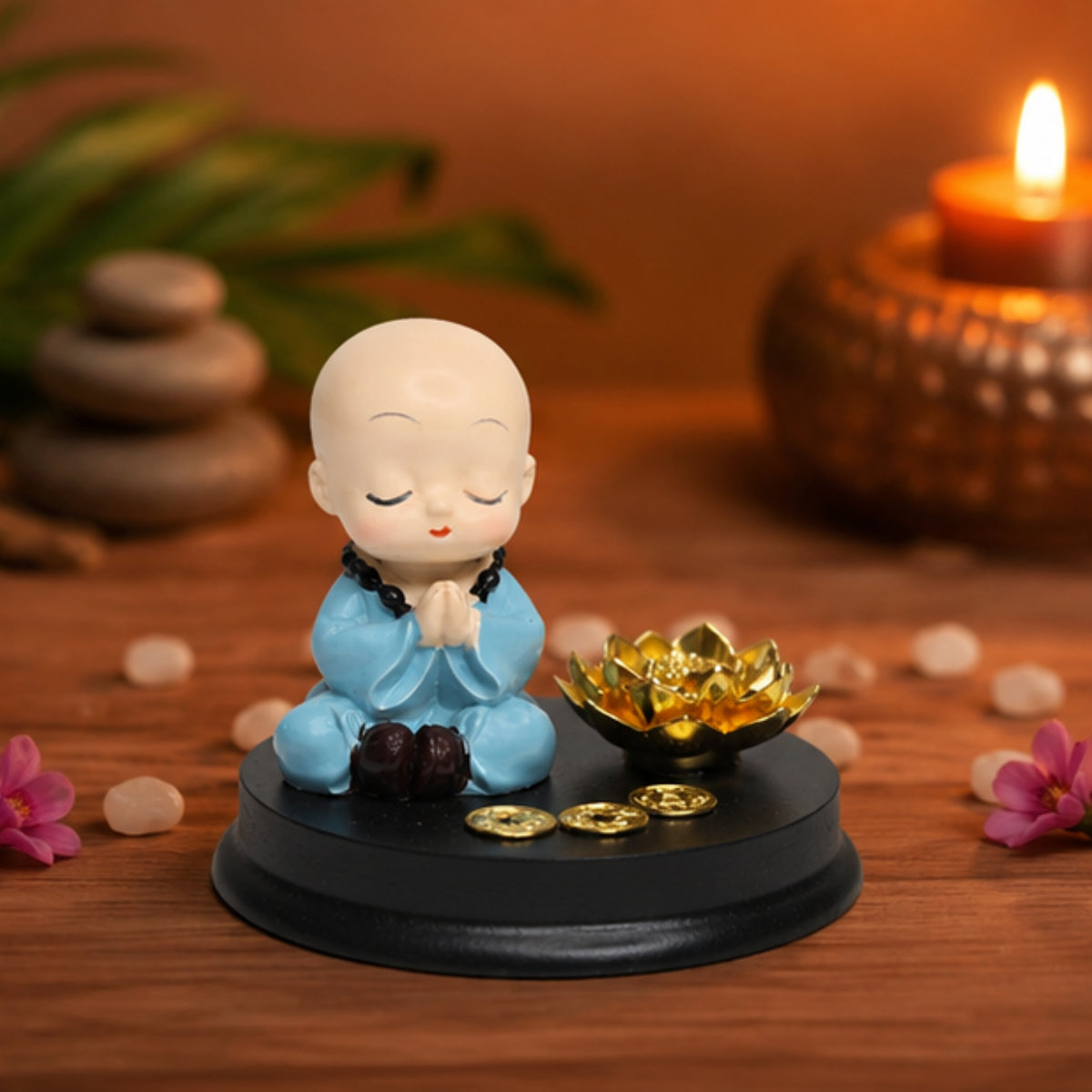 Monk with Namaste Incense Stick Stand