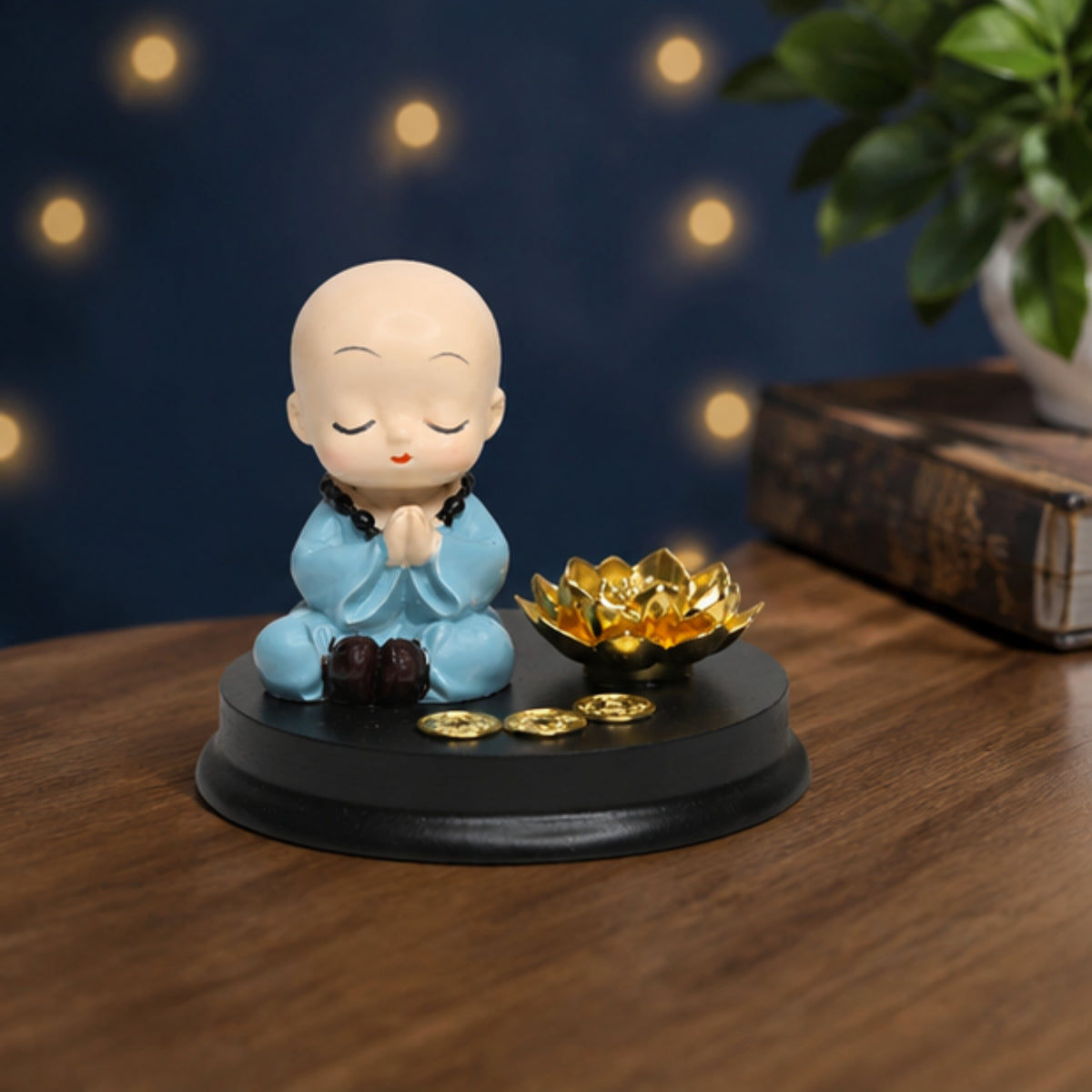 Monk with Namaste Incense Stick Stand