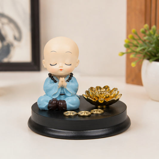 Monk with Namaste Incense Stick Stand