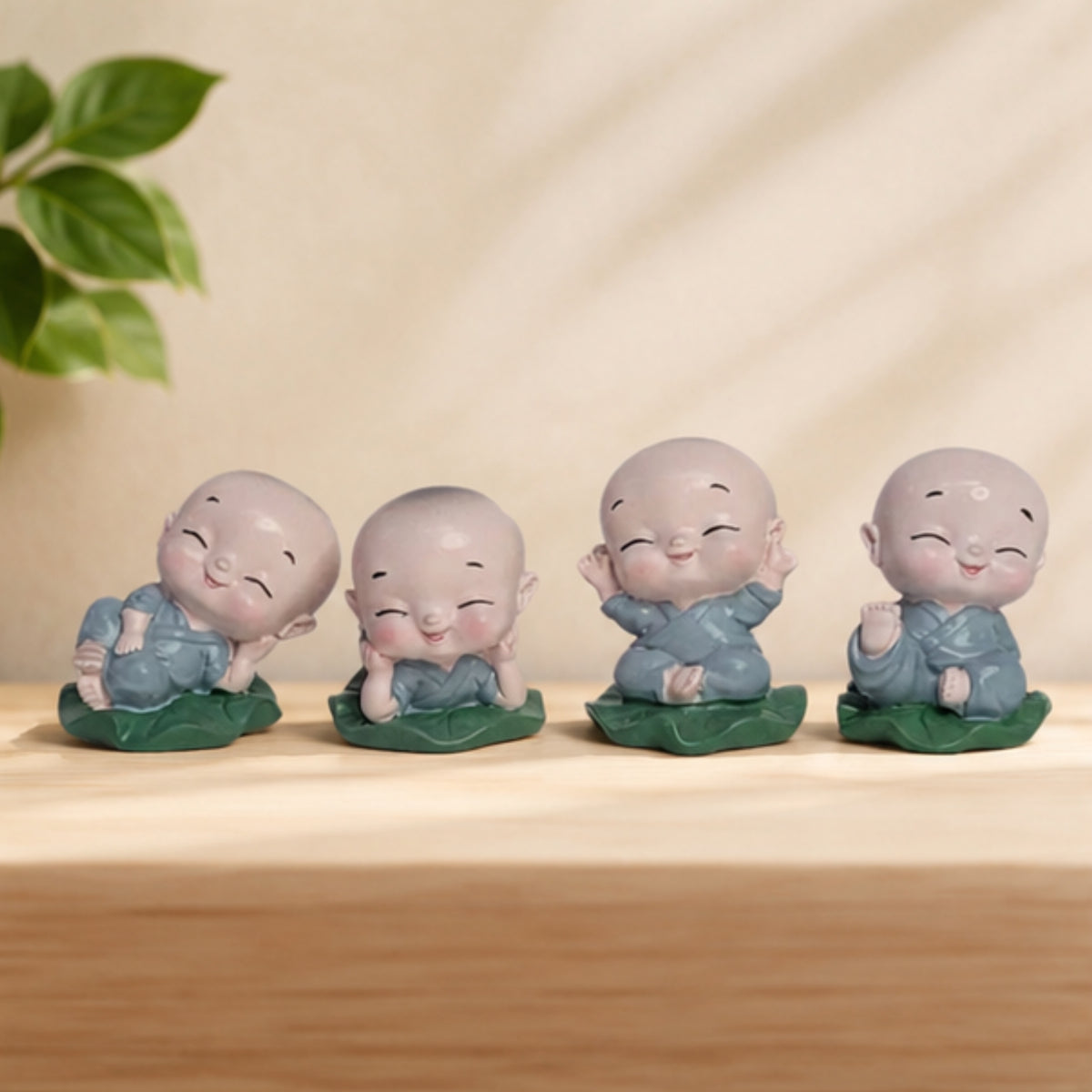 Smiling Baby Monks Set of 4