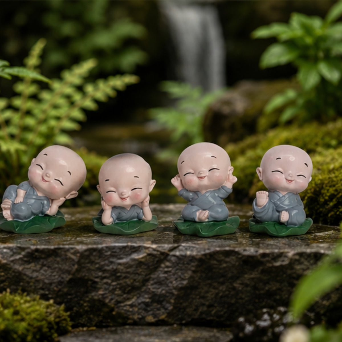 Smiling Baby Monks Set of 4