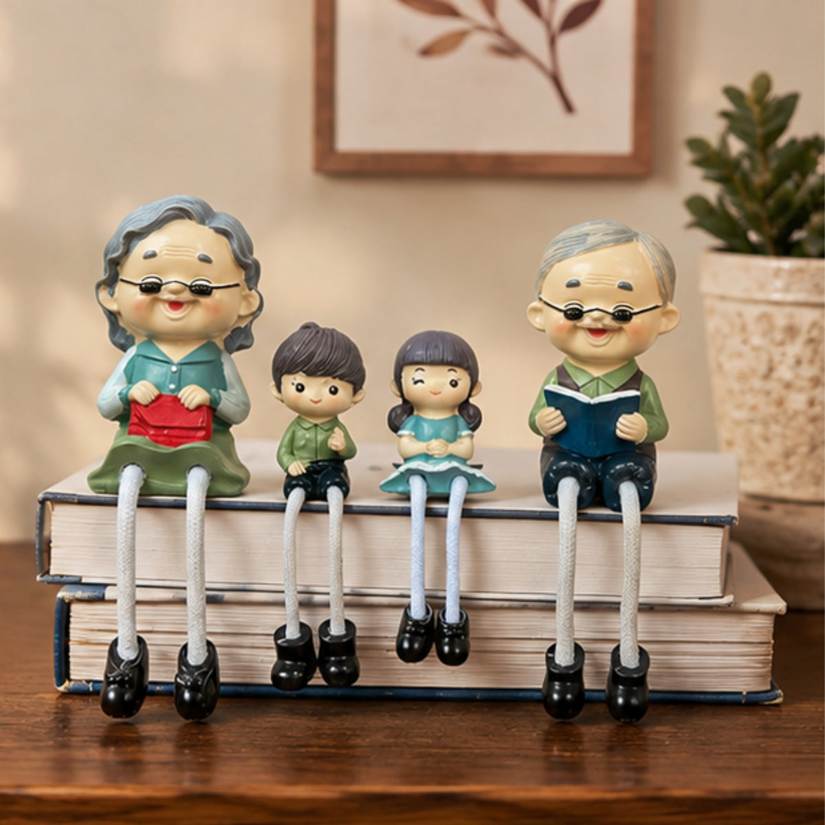 4-Piece Grandparents & Grandkids Shelf Sitter