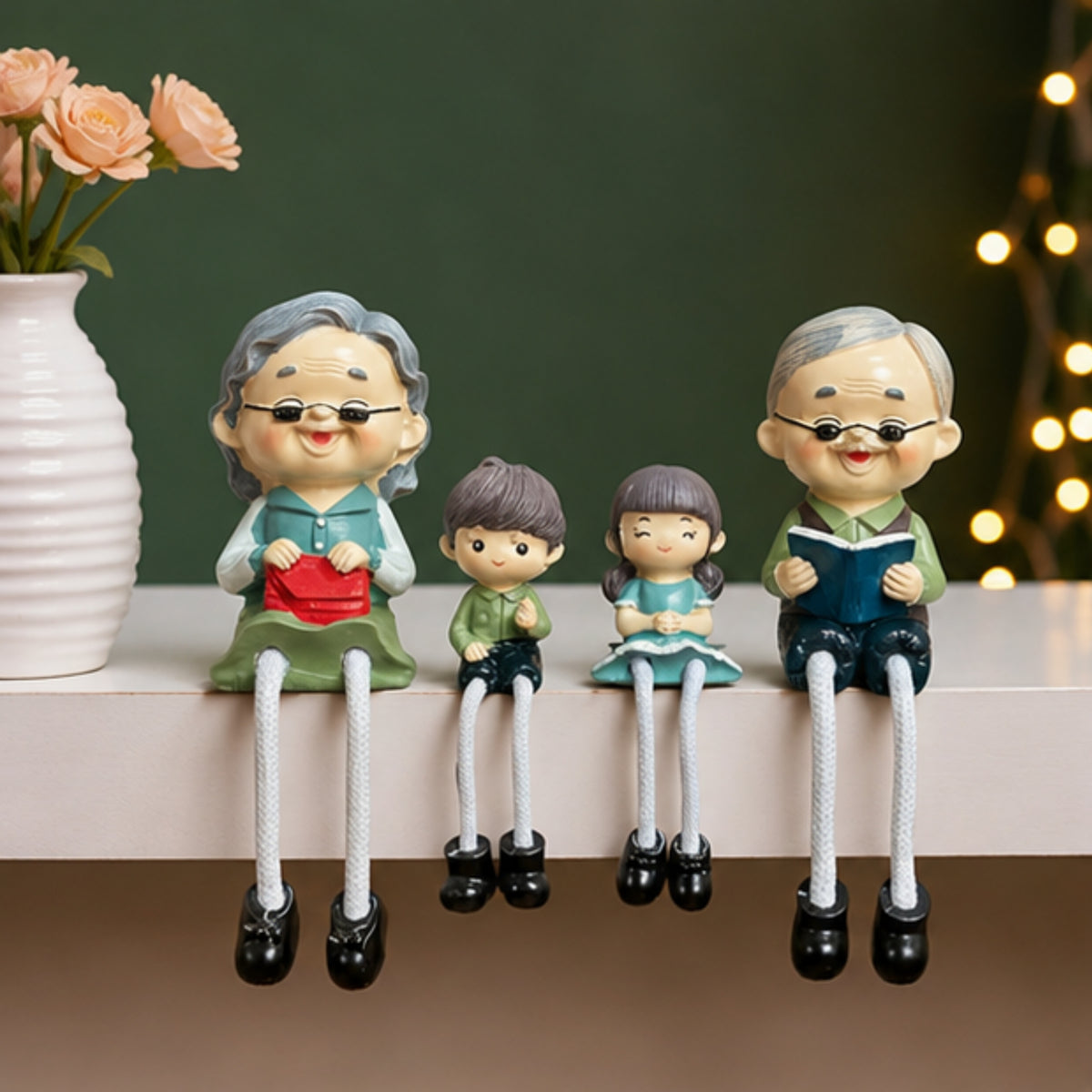 4-Piece Grandparents & Grandkids Shelf Sitter