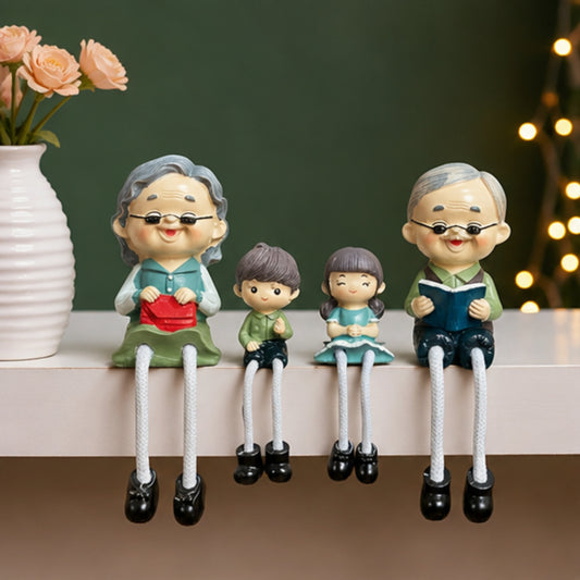 4-Piece Grandparents & Grandkids Shelf Sitter