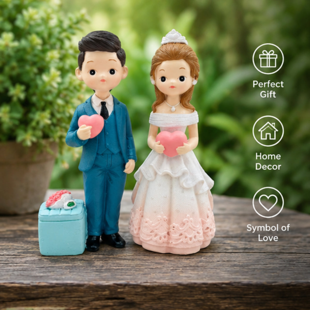 "Together Forever" Wedding Couple Figurine Set