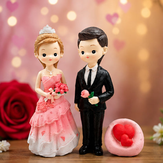 Romantic Marriage Couple Figurine Set