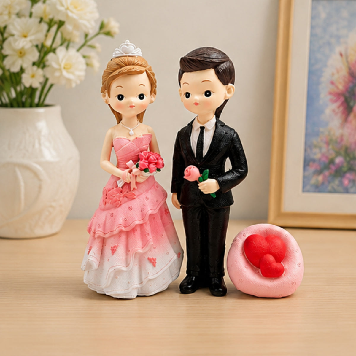 Romantic Marriage Couple Figurine Set