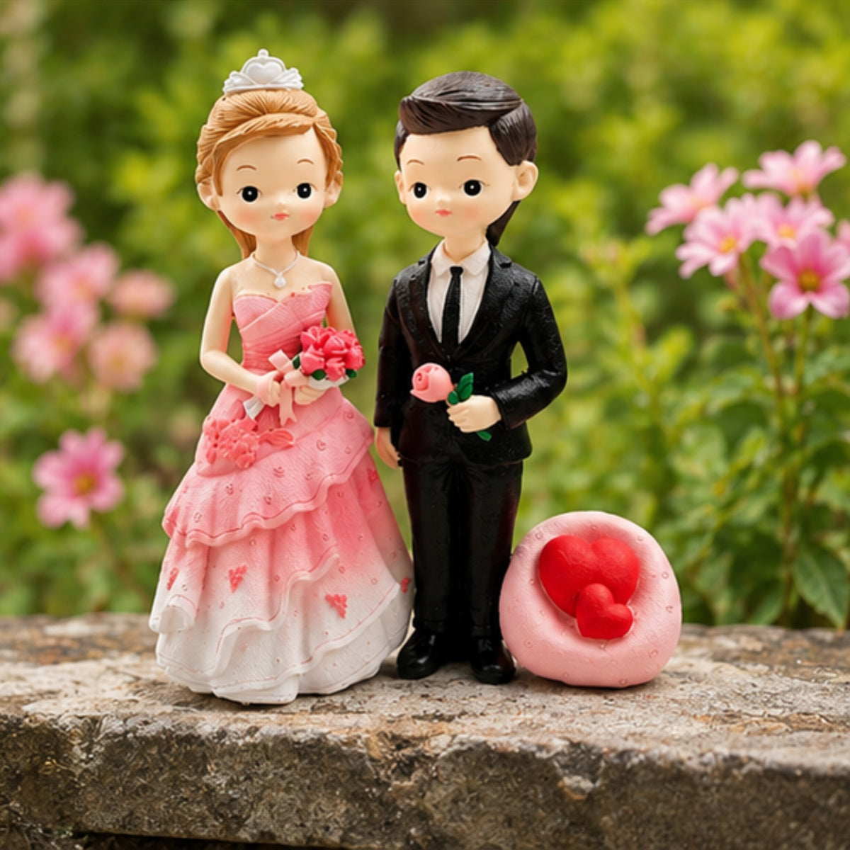 Romantic Marriage Couple Figurine Set