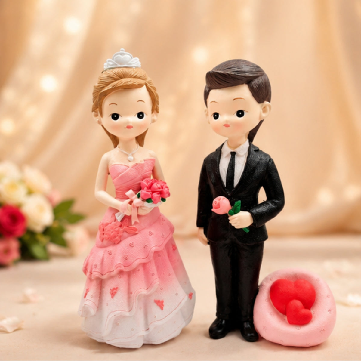 Romantic Marriage Couple Figurine Set