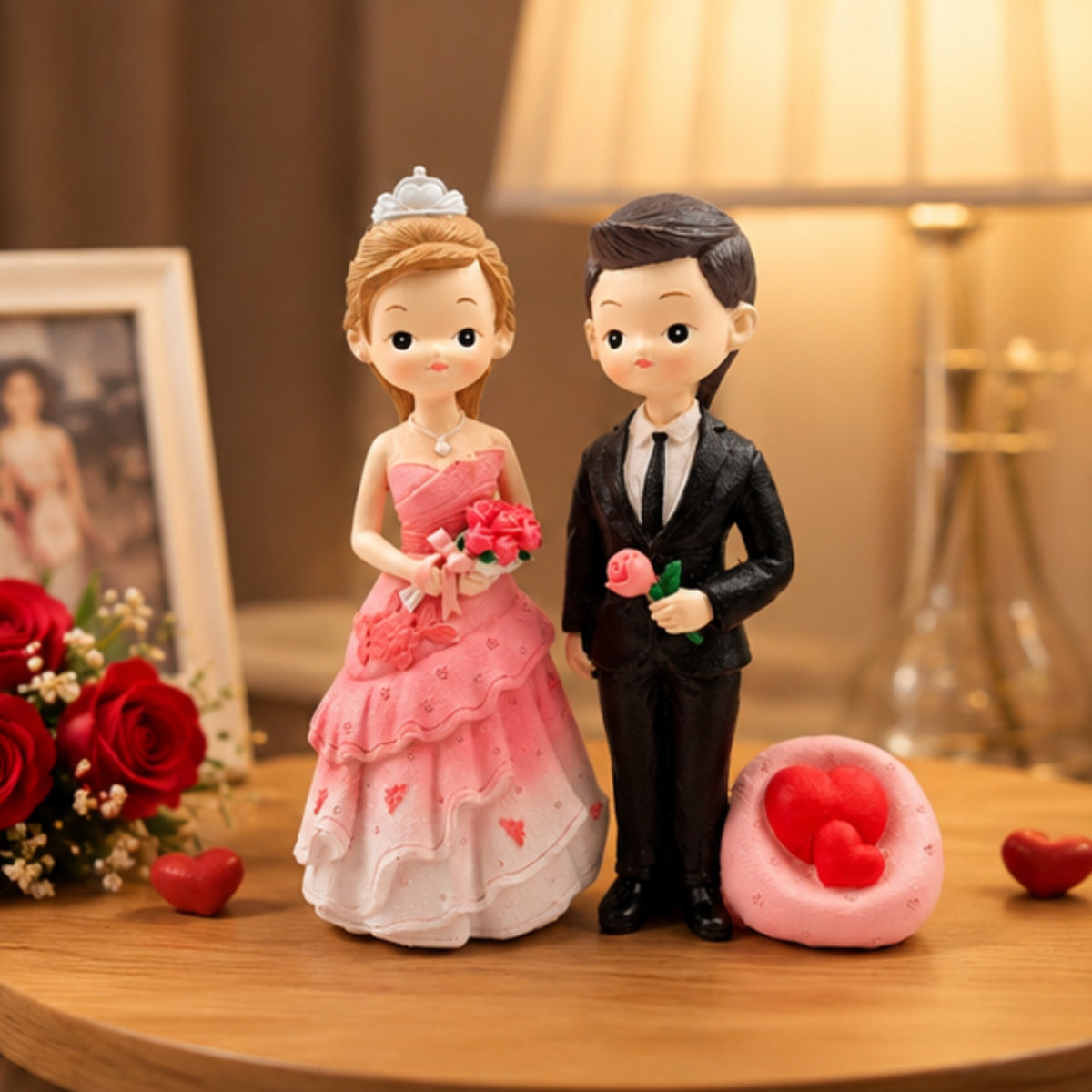 Romantic Marriage Couple Figurine Set