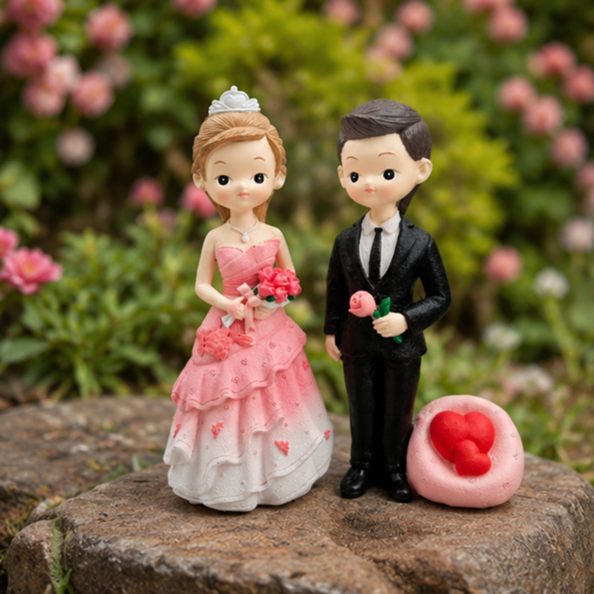 Romantic Marriage Couple Figurine Set