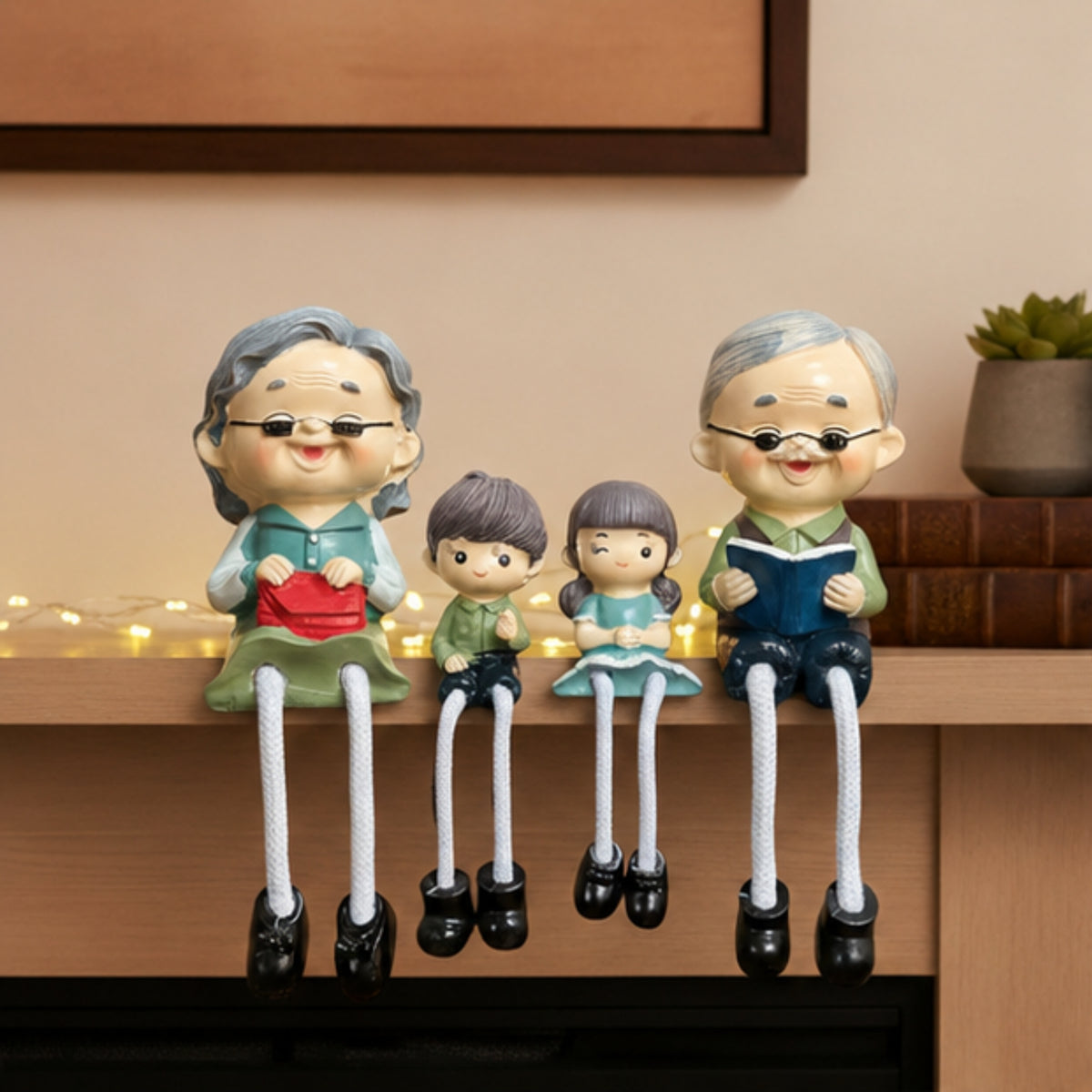 4-Piece Grandparents & Grandkids Shelf Sitter